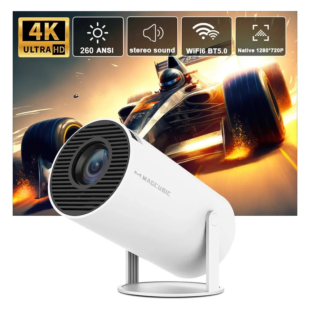 Homeversale Projetor 4K Android 11 WiFi6 260ANSI